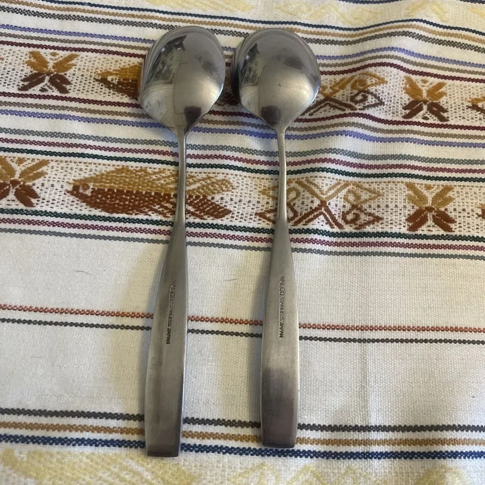 Pair Of Utica‎ Uti137 Soup Spoons